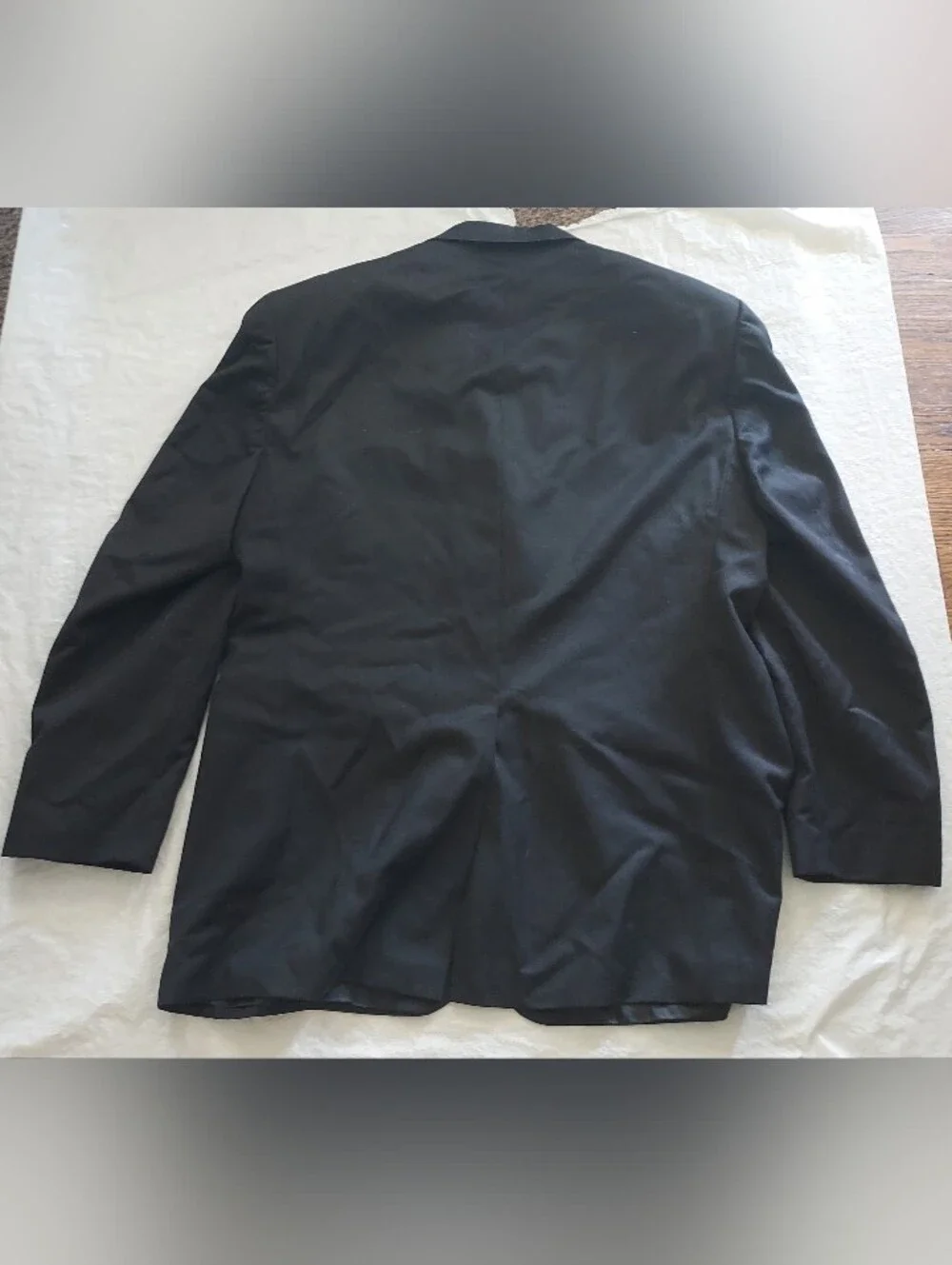 Chaps Men's Black Two-Button Suit Jacket